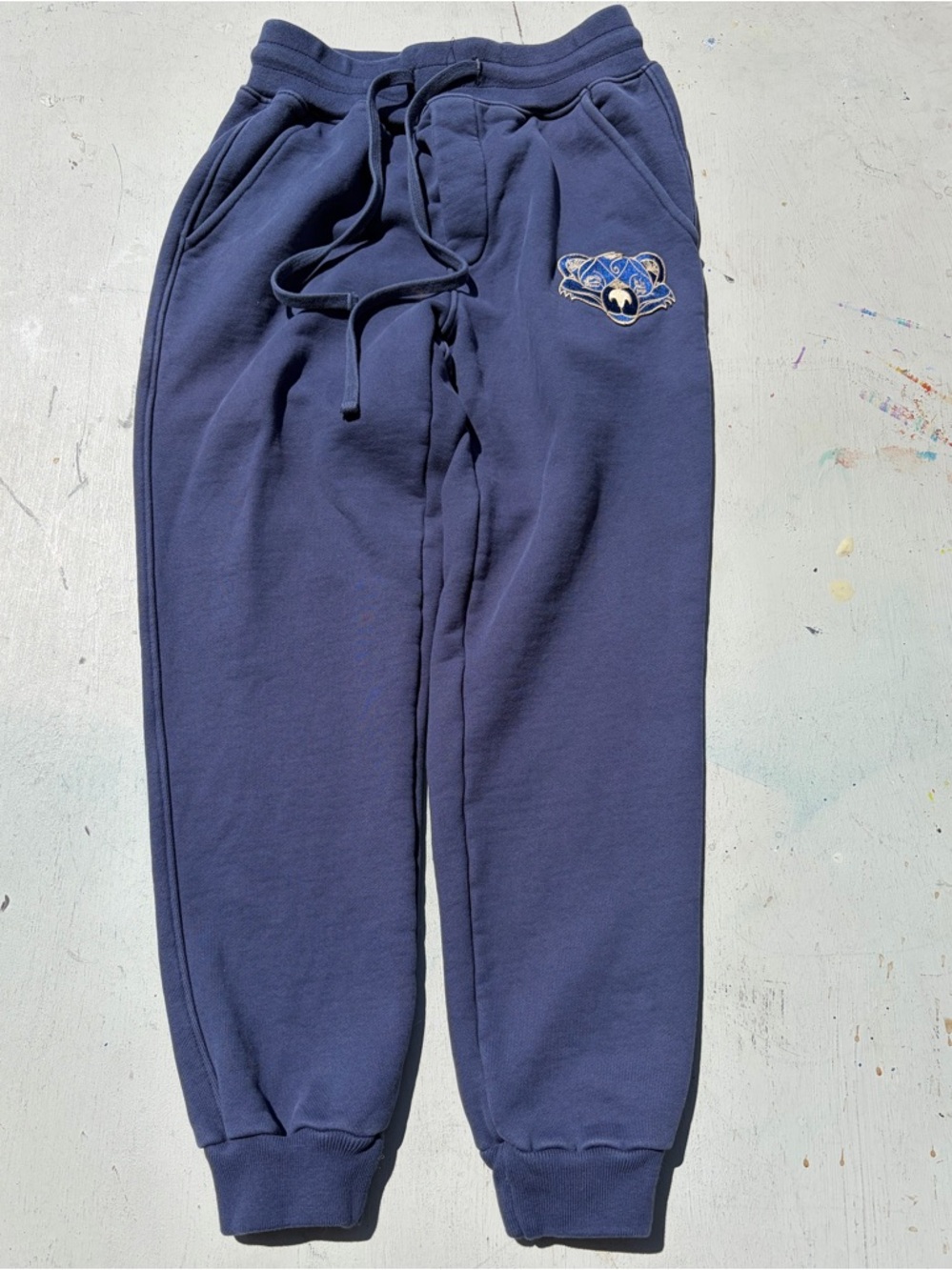 Women's Late Sunday Afternoon Joggers Blue S Active Casual Street USA LA City - Picture 2 of 16